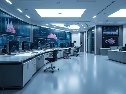 大数据平台运维中心,服务器机房,数据可视化大屏